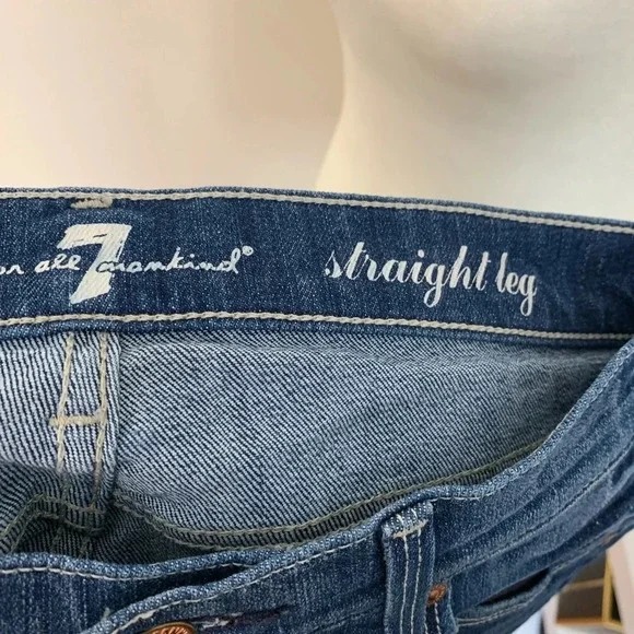 7 For All Mankind Women's Straight Leg Jean - Picture 7 of 8